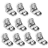 Maxbell 7x10pcs Glass Shelf Right Angle Fixing Clip Bracket with Suction Cup