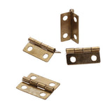 Maxbell 10pcs 19mmx15mm Butterfly Butt Hinge +12pcs 10mmx8mm Doll House Cabinet Hinge