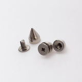 Maxbell 20pcs 7x9 mm Cone Spikes Studs + 10pcs 7x15mm Cone Spikes DIY Leathercraft