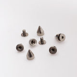 Maxbell 20pcs 7x9 mm Cone Spikes Studs + 10pcs 7x15mm Cone Spikes DIY Leathercraft