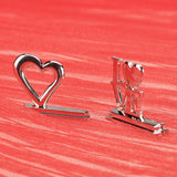 Maxbell Heart Themed Reception Table Place Card Holder Wedding Party Favor