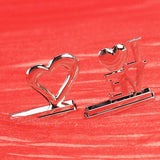 Maxbell Heart Themed Reception Table Place Card Holder Wedding Party Favor
