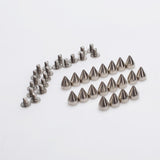 Maxbell 100pcs Cone Spikes Screwback Studs for DIY Craft Leathercraft