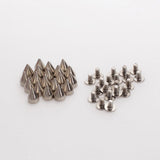 Maxbell 100pcs Cone Spikes Screwback Studs for DIY Craft Leathercraft