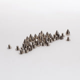 Maxbell 100pcs Cone Spikes Screwback Studs for DIY Craft Leathercraft