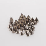 Maxbell 100pcs Cone Spikes Screwback Studs for DIY Craft Leathercraft