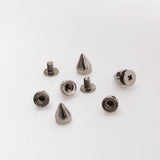 Maxbell 100pcs Cone Spikes Screwback Studs for DIY Craft Leathercraft