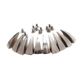 Maxbell 50pcs Dragon Claw Spikes Studs for DIY Craft Leathercraft