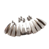 Maxbell 50pcs Dragon Claw Spikes Studs for DIY Craft Leathercraft