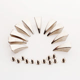Maxbell 50pcs Dragon Claw Spikes Studs for DIY Craft Leathercraft