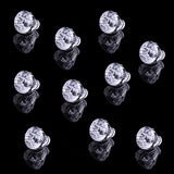 Maxbell 10x Clear Faceted Small Drawer Knob Cupboard Cabinet Pull Handle