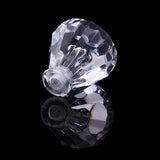 Maxbell 10x Clear Faceted Small Drawer Knob Cupboard Cabinet Pull Handle