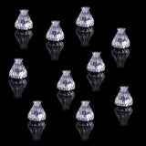 Maxbell 10x Clear Faceted Small Drawer Knob Cupboard Cabinet Pull Handle