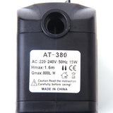 Maxbell AC 220-240V 7W Submersible Water Pump Aquarium Fountain Pond Pump EU Plug+AC 220-240V 15W Submersible Water Pump Aquarium Fountain Pond Pump EU Plug
