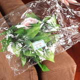 Maxbell 8x 8Ft Artificial Rose Silk Flower Green Leaf Vine Garland Home Wall Party Decor