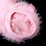 Maxbell Maxbell Smiling Rabbit Pink Round Collar Coat Apparel for Pet Dog - S