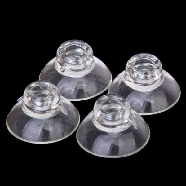 Maxbell Maxbell 4pcs 25mm Diameter High Transparent Suction Cup Holder Sucker / Heart-shaped Pipe Clip