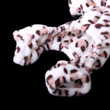 Maxbell Maxbell White with Chocolate Leopard Hooded Jumpsuit for Pet Dog - XL