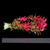 Maxbell 18cm Plastic Aquarium Plants Ornament for Fish Tank - Fuschia+3Pcs Plastic Aquarium Plants Ornament for Fish Tank+3 PCS Simulation Aquatic Plastic Plants Aquarium Ornament Decorations -Purple