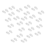 Maxbell 8x25 Pairs S09 Screw in Silicone Eyeglass Sunglass Nose Pads