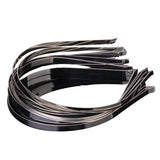 Maxbell 4x 10pcs 4-size 3mm- 7mm Blank Plain DIY Headbands Hair Band accessory