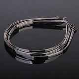 Maxbell 4x 10pcs 4-size 3mm- 7mm Blank Plain DIY Headbands Hair Band accessory