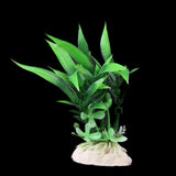 Maxbell 18cm Plastic Aquarium Plants Ornament for Fish Tank - Fuschia+3Pcs Plastic Aquarium Plants Ornament for Fish Tank+3 PCS Simulation Aquatic Plastic Plants Aquarium Ornament Decorations -Purple