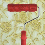 Maxbell 6.85 Inch Wall Empaistic Flower Pattern Painting Roller with Plastic Handle - Aladdin Shoppers