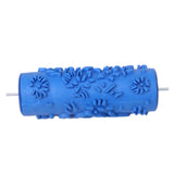 Maxbell 2pcs Empaistic Rose Flower Pattern Painting Roller for Wall Decoration Machine