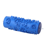 Maxbell 2pcs Empaistic Rose Flower Pattern Painting Roller for Wall Decoration Machine
