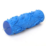 Maxbell 2pcs 5.9" Wall Painting Roller Home Decoration Machine Empaistic Flower Pattern