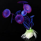 Maxbell 18cm Plastic Aquarium Plants Ornament for Fish Tank - Fuschia+3Pcs Plastic Aquarium Plants Ornament for Fish Tank+3 PCS Simulation Aquatic Plastic Plants Aquarium Ornament Decorations -Purple