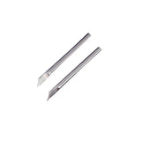Maxbell 2x2 Silvery 60W 5mm Replacement Welding Soldering Solder Iron Point/Bevel Tip