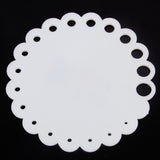 Maxbell Round Plastic Knitting Knit Needle Sizer Gauge Ruler+20pc Stitch Markers
