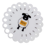 Maxbell 16xKnitting Knit Needle Gauge Ruler Measure