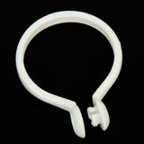 Maxbell 6x10pcs Curtain Rod Rings with Eyelet White