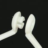 Maxbell 50x10pcs Curtain Rod Rings with Eyelet White