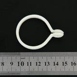 Maxbell 6x10pcs Curtain Rod Rings with Eyelet White