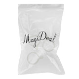 Maxbell 6x10pcs Curtain Rod Rings with Eyelet White