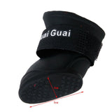 Maxbell Pet Dog Waterproof Skidproof Rain Shoes Boot Size M Black - Aladdin Shoppers