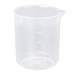 Maxbell 50+250+500ml Transparent Plastic Laboratory Measuring Graduated Beaker