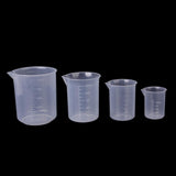 Maxbell 4x50ml-500ml Clear Graduated Beaker Measuring Cup Kitchen Lab Tool 250ml