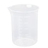 Maxbell 50+250+500ml Transparent Plastic Laboratory Measuring Graduated Beaker