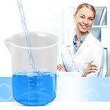 Maxbell 6x50ml-500ml Clear Graduated Beaker Measuring Cup Kitchen Lab Tool 50ml