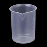 Maxbell 50+250+500ml Transparent Plastic Laboratory Measuring Graduated Beaker