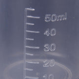 Maxbell 5pcs Assorted Sizes Plastic Lab Beakers Test Measuring Graduated Cup