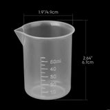 Maxbell 6x50ml-500ml Clear Graduated Beaker Measuring Cup Kitchen Lab Tool 50ml