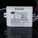 Maxbell 8x3-Way ON/OFF 220V-240V Light Digital Wireless Wall Switch + Remote Control