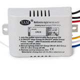 Maxbell 8x3-Way ON/OFF 220V-240V Light Digital Wireless Wall Switch + Remote Control