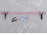 Maxbell 2pcs Pink Acrylic Drawer Pull Handle Cabinet Cupboard Door Drawer Handle 7.8"